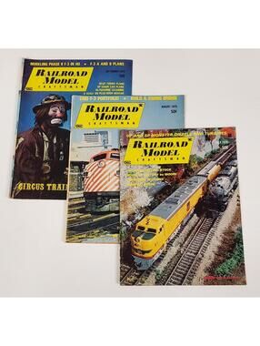 1970 Railroad Model Craftsman Lot - Jul Aug Sep + PFM Brass Ads HO Scale